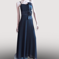 Robes Longues Fleur  Bleu Roi