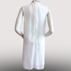 Robe courte Blanche Élégante