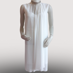 Robe courte Blanche Élégante