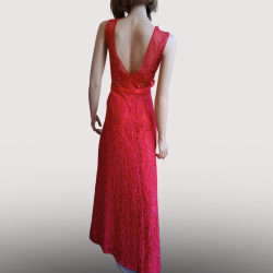 Robe Longue  Cocktail- rouge