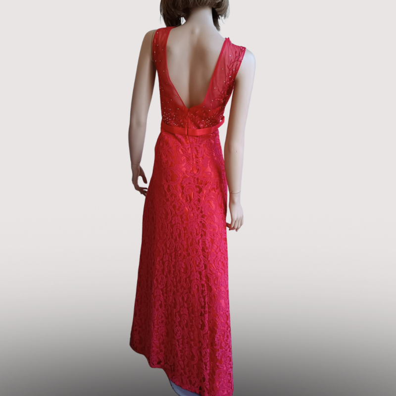 Robe Longue  Cocktail- rouge