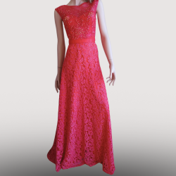 Robe Longue  Cocktail- rouge