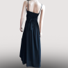 Robe Longue Fleur Noir
