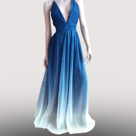 Robe Longue Cinderella Bleu
