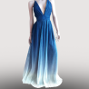 Robe Longue Cinderella Bleu