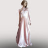 Robe Longue Cincerella rose argentée