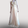 Robe Longue Cincerella crème avec paillettes