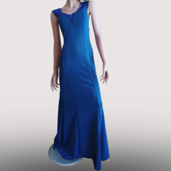 Robe Longue Élégance Azur
