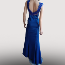 Robe Longue Élégance Azur